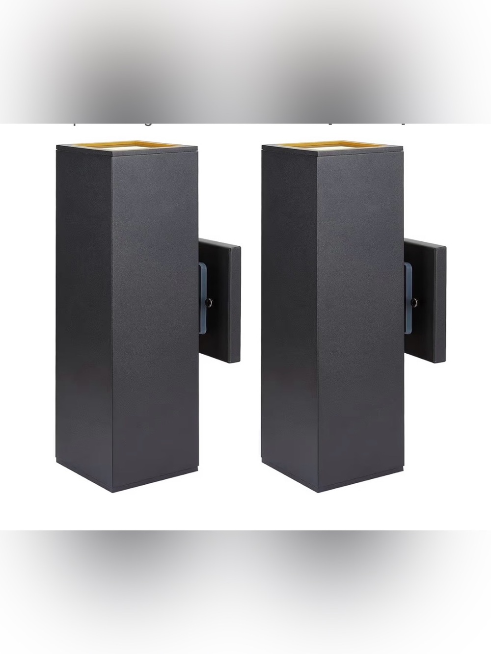 Dusk to Dawn Outdoor Wall Lights, Aluminum Anti-Rust Waterproof Square Cylinder